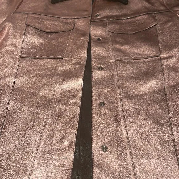 Genuine Leather Rose-gold Jacket - Picture 2 of 3